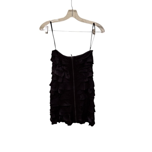 NWT BCBG Max Azria Elegant Black Ruffle Dress - Picture 1 of 12